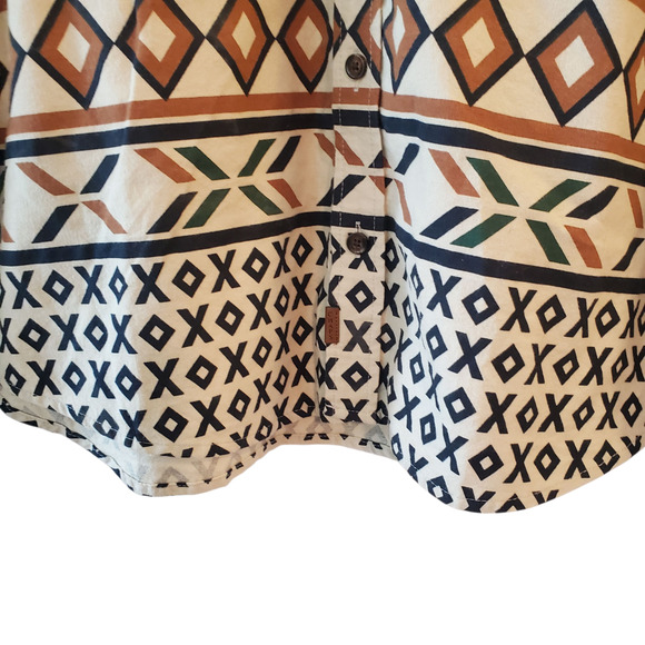 Chaps Double Sided Cotton Shirt 2XL Moose Print Long Sleeve Outdoors Cabin - Picture 6 of 12